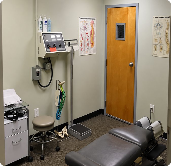 Treatment room at Garner Chiropractic NY in Poughkeepsie