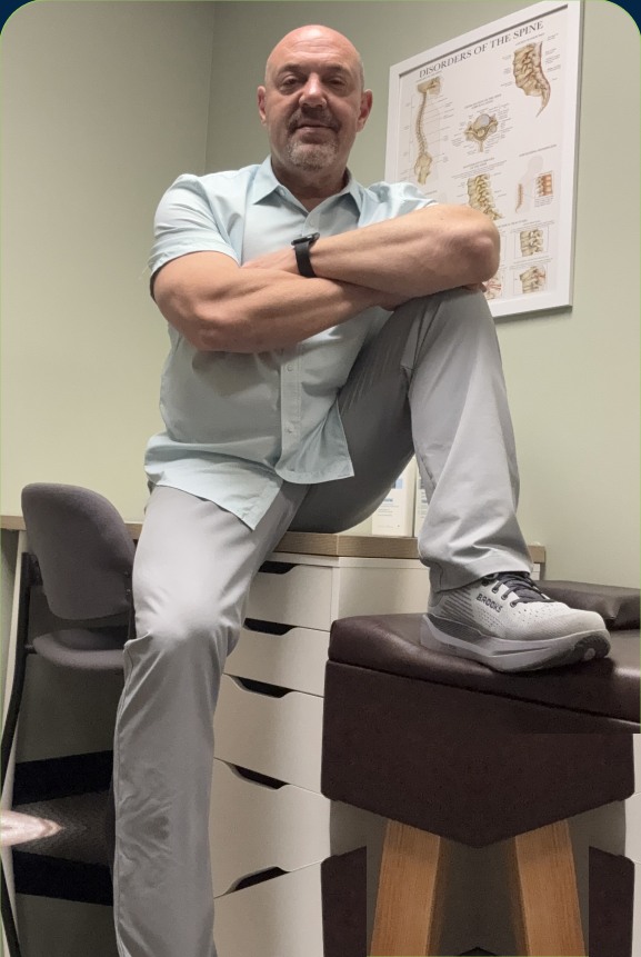 Dr. Gregory J. Garner, DC, in his Poughkeepsie chiropractic office